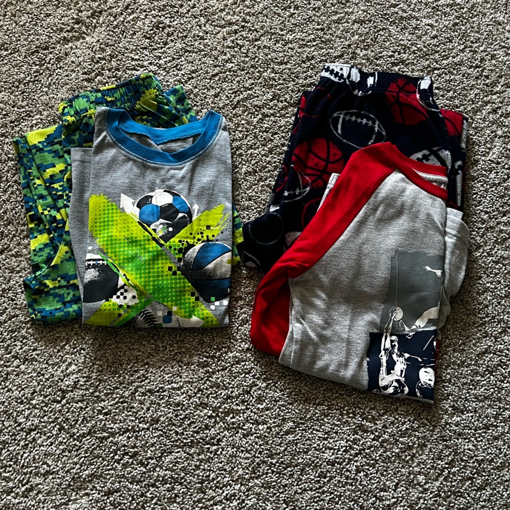 2 sets of Kids Sports Pajama Set, large